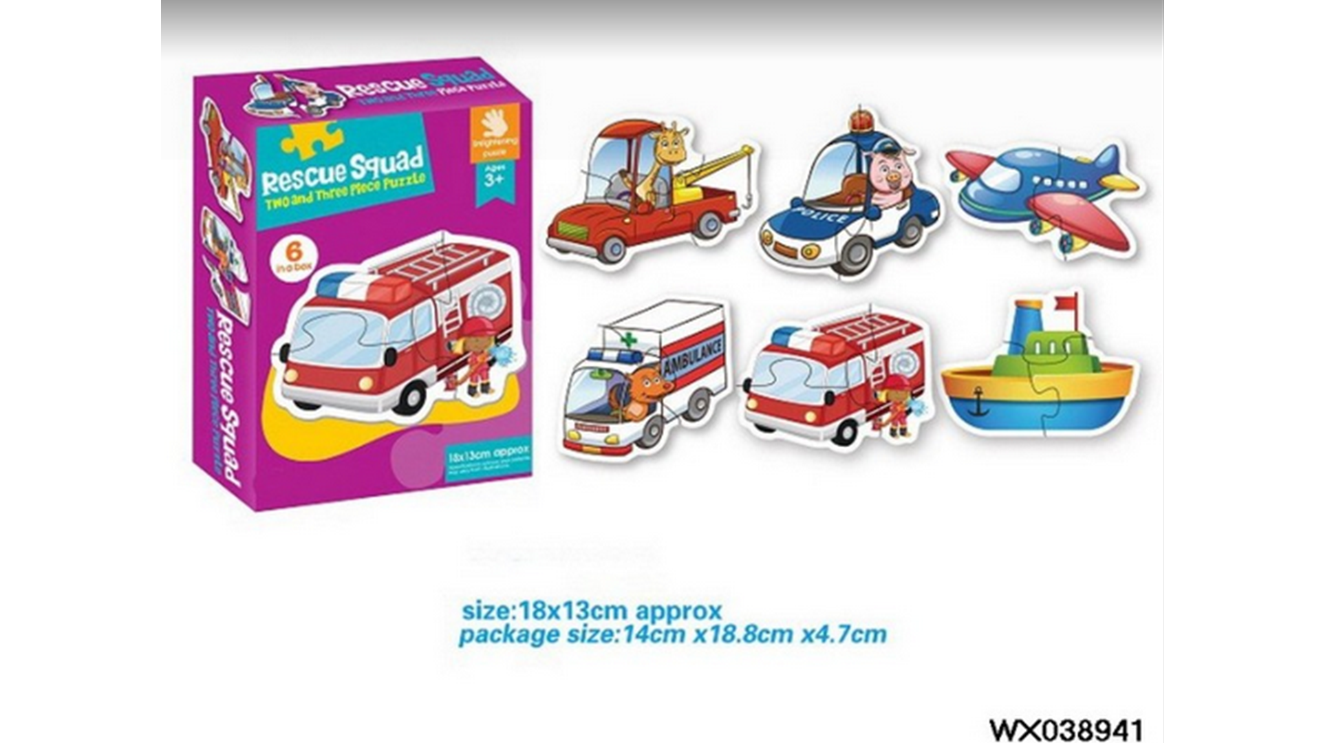 RESCUE SQUAD PUZZLE learning toys